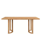 Christopher Knight Home Evat Table à manger rectangulaire 6 places moderne en bois d'hévéa 69