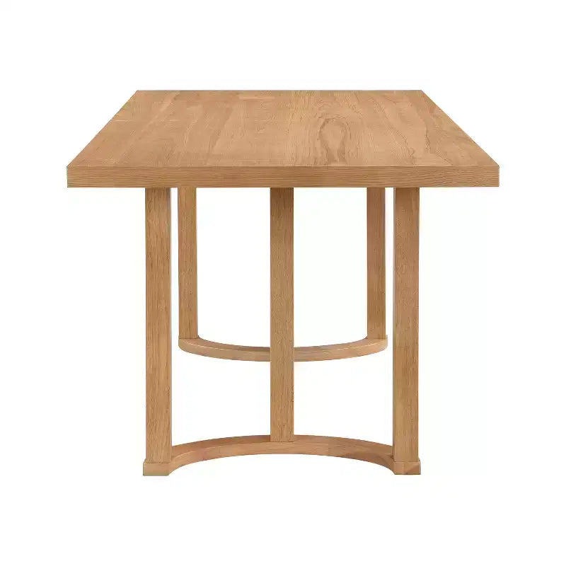 Christopher Knight Home Evat Table à manger rectangulaire 6 places moderne en bois d'hévéa 69