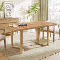 Christopher Knight Home Evat 69 Rubberwood Modern 6-Seater Rectangle Dining Table