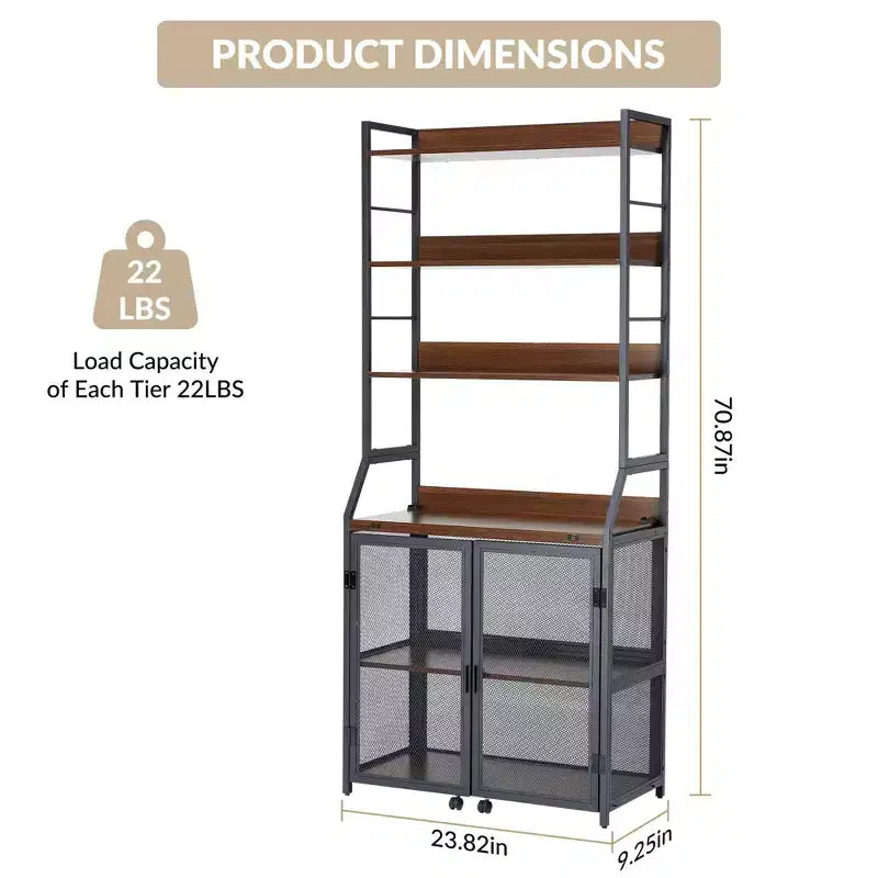 Bureau Bibliothèque 2-en-1 avec Étagères de Rangement, Bureau d'Étude Industriel en Métal et Panneaux de Particules avec Bibliothèque, Bureau Haut de 70 cm