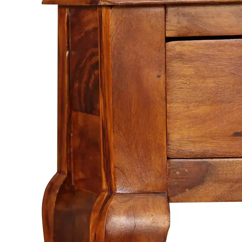 vidaXL Console Table Bois d'acacia Bois massif naturel Acacia moyen - Marron