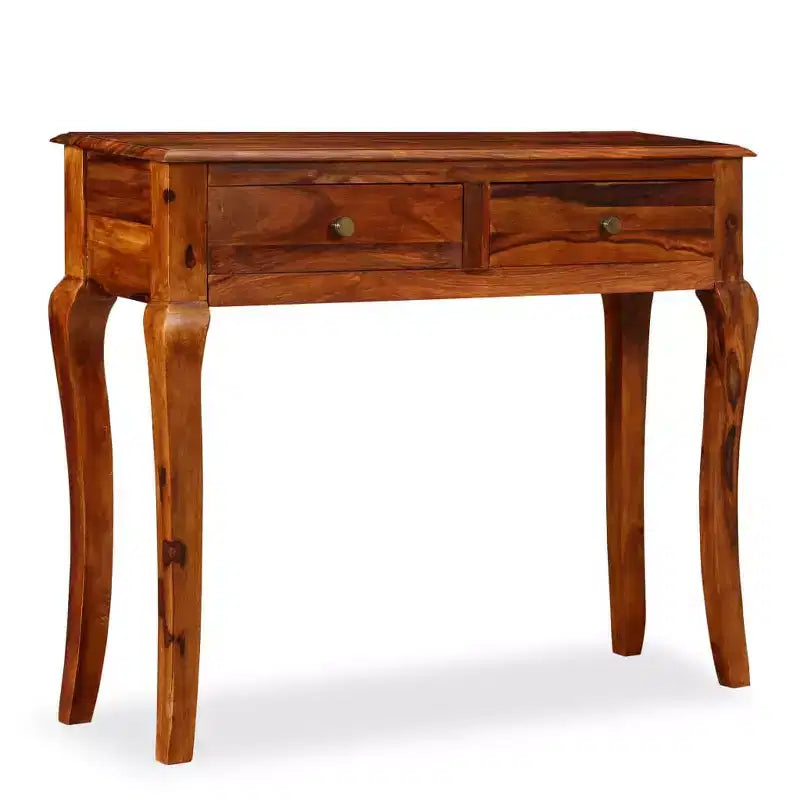 vidaXL Console Table Bois d'acacia Bois massif naturel Acacia moyen - Marron