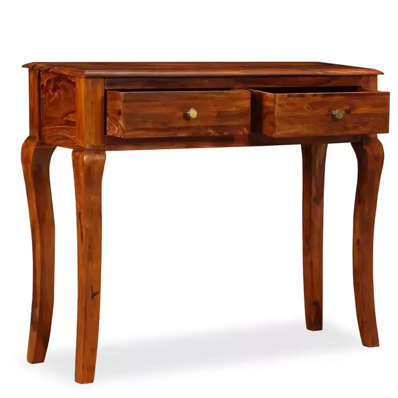vidaXL Console Table Bois d'acacia Bois massif naturel Acacia moyen - Marron