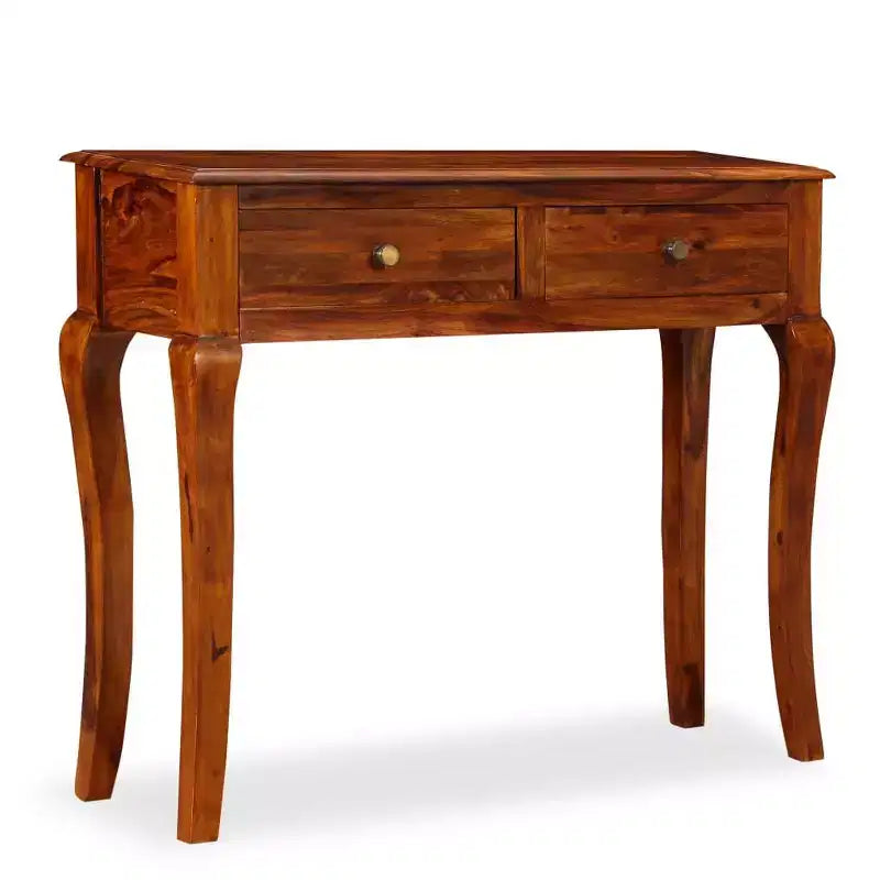 vidaXL Console Table Bois d'acacia Bois massif naturel Acacia moyen - Marron