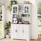Meuble de garde-manger, Meuble de cuisine avec portes vitrées, Salle à manger