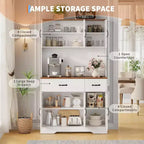 Meuble de rangement de ferme 71 avec station de recharge, 4 portes, 2 tiroirs