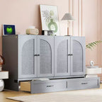 Lit escamotable moderne Luxystar Queen en rotin avec grand tiroir pour salon et chambre d'amis