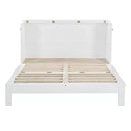 Lit escamotable moderne Luxystar Queen en rotin avec grand tiroir pour salon et chambre d'amis