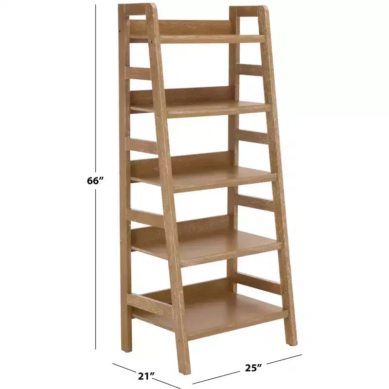 Bibliothèque à 5 niveaux Amanda - Beige - SEI