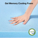 Matelas hybride ferme à mémoire de forme infusé de gel Novilla de 8/10/12/14 pouces, livré en boîte