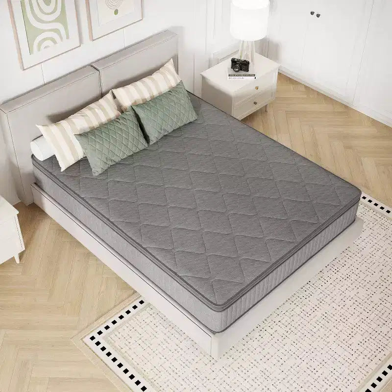 Matelas hybride ferme à mémoire de forme infusé de gel Novilla de 8/10/12/14 pouces, livré en boîte