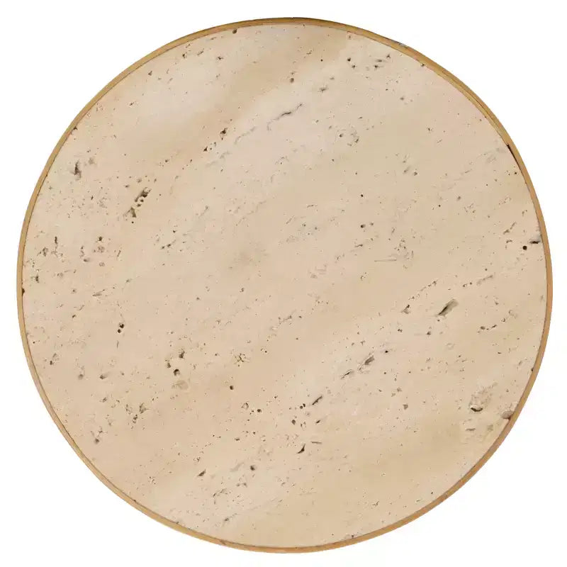 Table d'appoint Wilma Wood/Marble - Naturel - SEI
