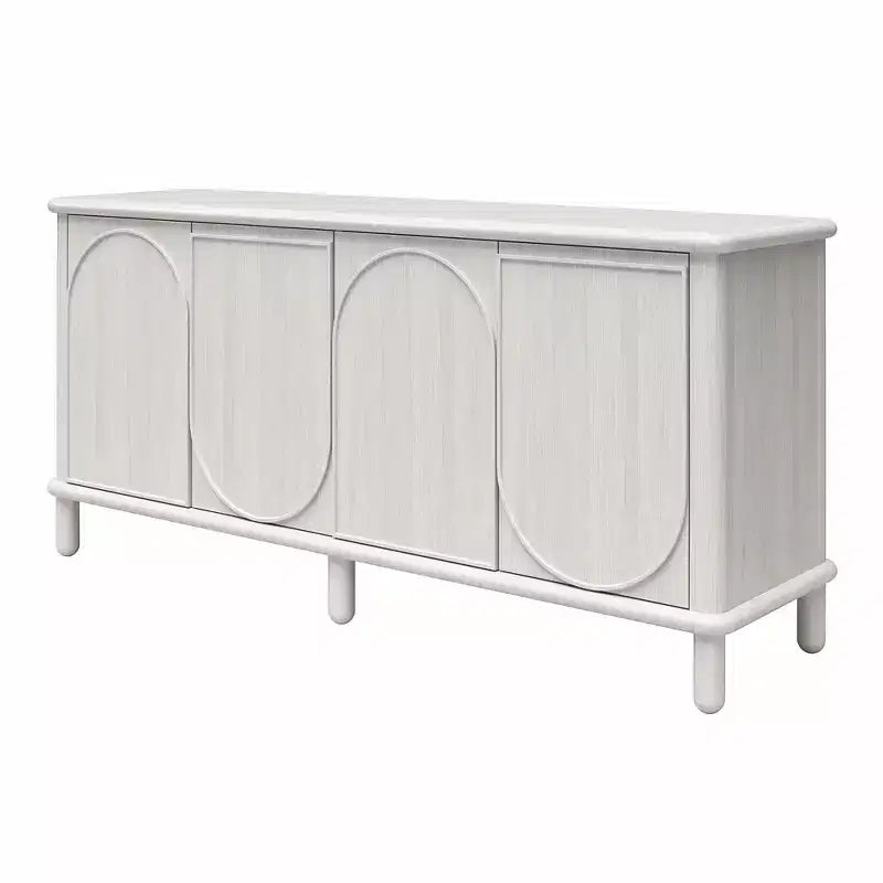 Buffet GDFStudio Abigail en bois rustique avec étagères réglables