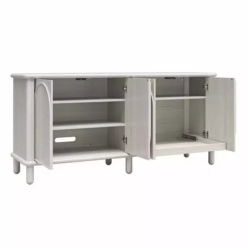 Buffet GDFStudio Abigail en bois rustique avec étagères réglables