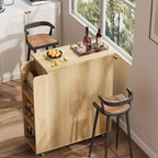 Îlot de cuisine avec rangement, îlot de rangement de cuisine avec porte-épices et tiroir, cuisine roulante à 360° sur roues, pour maison, salle à manger