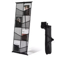 VEVOR Brochure Display Stand, 4-Tier 8 Pockets Mesh Literature Display Holder, Floor Standing Magazine Newspaper Catalog Rack, Lightweight ,Black