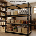 Étagère de rangement 40x20x60, rayonnage de garage métallique réglable à 4 niveaux, avec panneaux MDF, capacité de 2000 lb, organisateur utilitaire