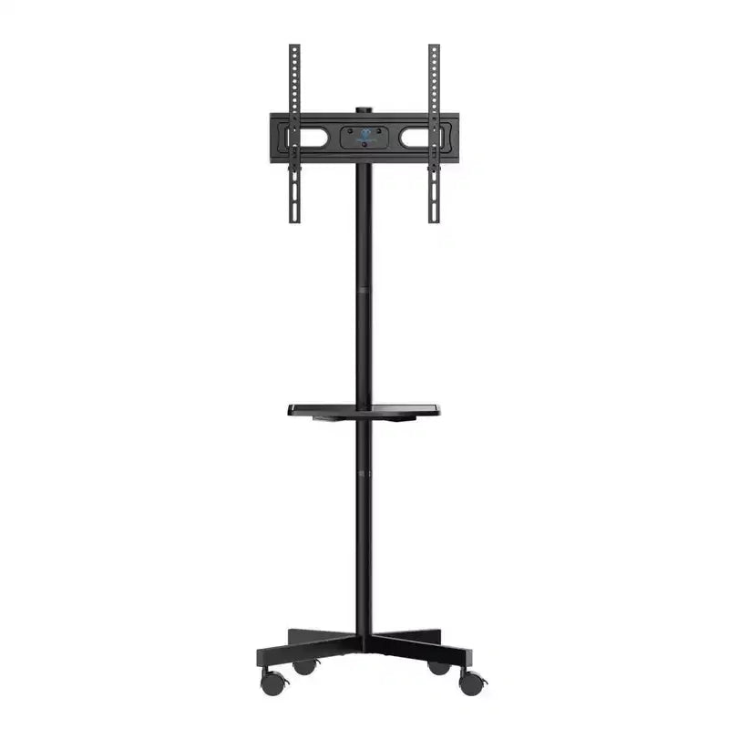 PERLESMITH Mobile TV Cart with Wheels for 32-60 LCD/LED/OLED TVs, Height Adjustable Shelf, Holds Up to 88 lbs, Max VESA 400x400mm
