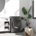 Sèche-linge compact 1300W Sèche-linge portable avec tambour en acier inoxydable de 3,2 pi³ à chargement frontal