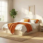 Lit escamotable convertible Mjkone avec tiroirs de rangement, ensemble canapé-lit d'appoint multifonctionnel, matelas non inclus