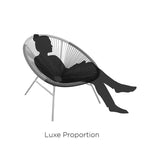 Chaises longues GDFStudio Bjorn modernes en acier et résine tressée avec grand design enveloppant (ensemble de 2)