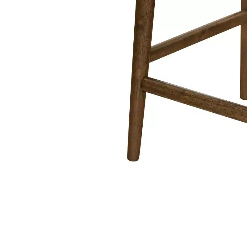 Tabourets de bar en bois ModernLuxe, tabourets de salle à manger rembourrés avec dossier en corde tressée - Lot de 2/4