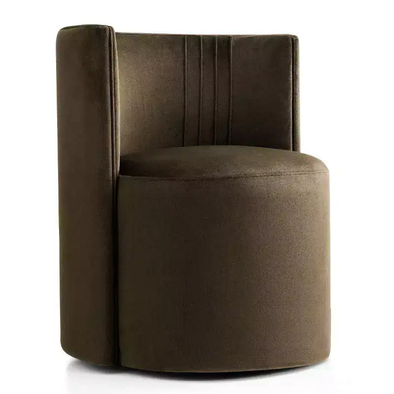 Lot de 2 chaises de salle à manger pivotantes à 360° modernes, chaises de salle à manger sans accoudoirs en velours avec dossier incurvé pour salle à manger ou salon - Panipeachy