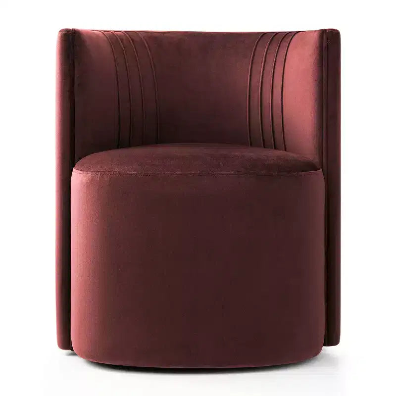 Lot de 2 chaises de salle à manger pivotantes à 360° modernes, chaises de salle à manger sans accoudoirs en velours avec dossier incurvé pour salle à manger ou salon - Panipeachy