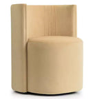 Lot de 2 chaises de salle à manger pivotantes à 360° modernes, chaises de salle à manger sans accoudoirs en velours avec dossier incurvé pour salle à manger ou salon - Panipeachy