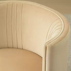 Lot de 2 chaises de salle à manger pivotantes à 360° modernes, chaises de salle à manger sans accoudoirs en velours avec dossier incurvé pour salle à manger ou salon - Panipeachy