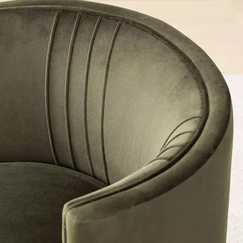Lot de 2 chaises de salle à manger pivotantes à 360° modernes, chaises de salle à manger sans accoudoirs en velours avec dossier incurvé pour salle à manger ou salon - Panipeachy