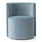 Lot de 2 chaises de salle à manger pivotantes à 360° modernes, chaises de salle à manger sans accoudoirs en velours avec dossier incurvé pour salle à manger ou salon - Panipeachy