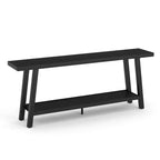 Table Console Extra Longue pour Salon - Table de Canapé d'Entrée Moderne Marron - Meuble d'Appoint Rectangulaire Élégant - Design Robuste - 180 cm