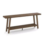 Table Console Extra Longue pour Salon - Table de Canapé d'Entrée Moderne Marron - Meuble d'Appoint Rectangulaire Élégant - Design Robuste - 180 cm