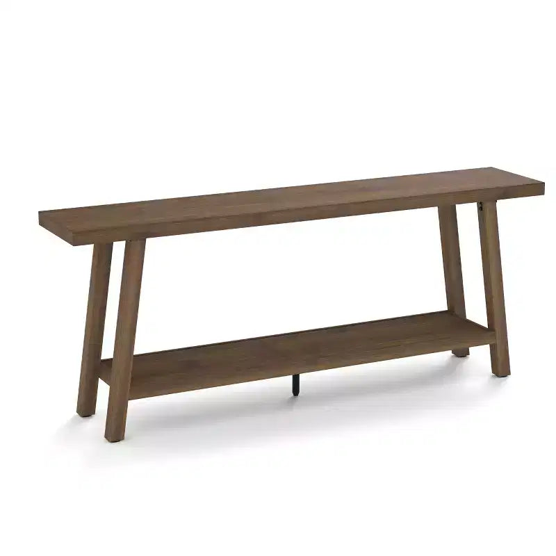 Table Console Extra Longue pour Salon - Table de Canapé d'Entrée Moderne Marron - Meuble d'Appoint Rectangulaire Élégant - Design Robuste - 180 cm