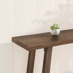 Table Console Extra Longue pour Salon - Table de Canapé d'Entrée Moderne Marron - Meuble d'Appoint Rectangulaire Élégant - Design Robuste - 180 cm