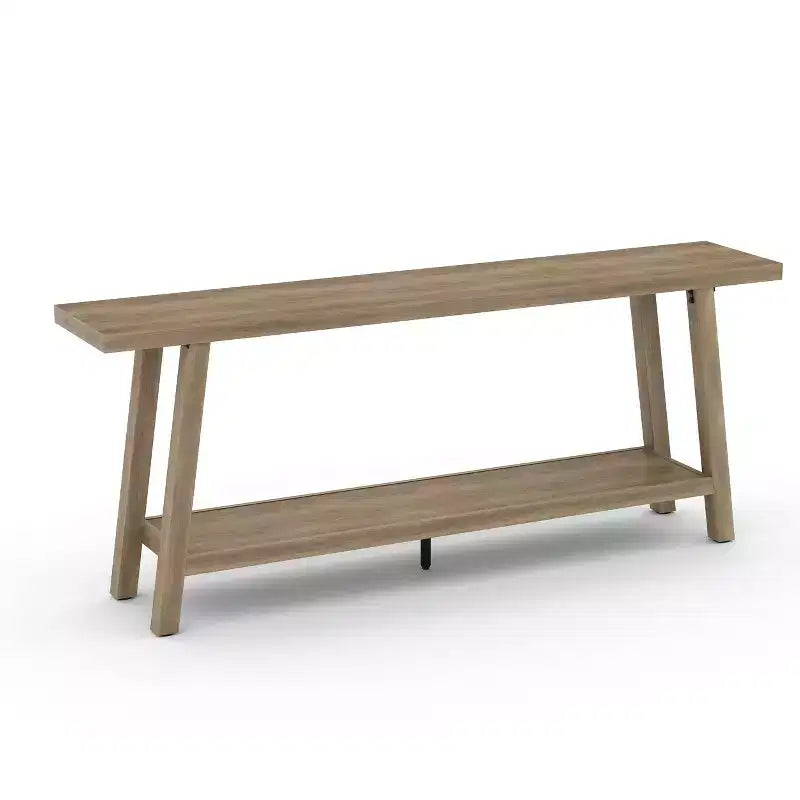 Table Console Extra Longue pour Salon - Table de Canapé d'Entrée Moderne Marron - Meuble d'Appoint Rectangulaire Élégant - Design Robuste - 180 cm
