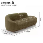 Christopher Knight Home Farid Chaise longue moderne en bois d'hévéa et tissu bouclé
