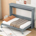 Lit escamotable double/complet – Se transforme en armoire, design compact – ModernLuxe