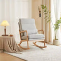 Karl Home Upholstered Gray Rocking Chair