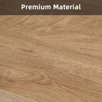 Table à manger industrielle carrée MAYEERTY 31,5, plateau en MDF marron vintage et cadre en métal noir, table polyvalente 2 places pour la maison et le bureau