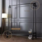 Portant à vêtements robuste, portant à vêtements à une seule tringle avec roues, portant à vêtements roulant pour suspendre les vêtements dans la chambre à coucher, le salon et la boutique