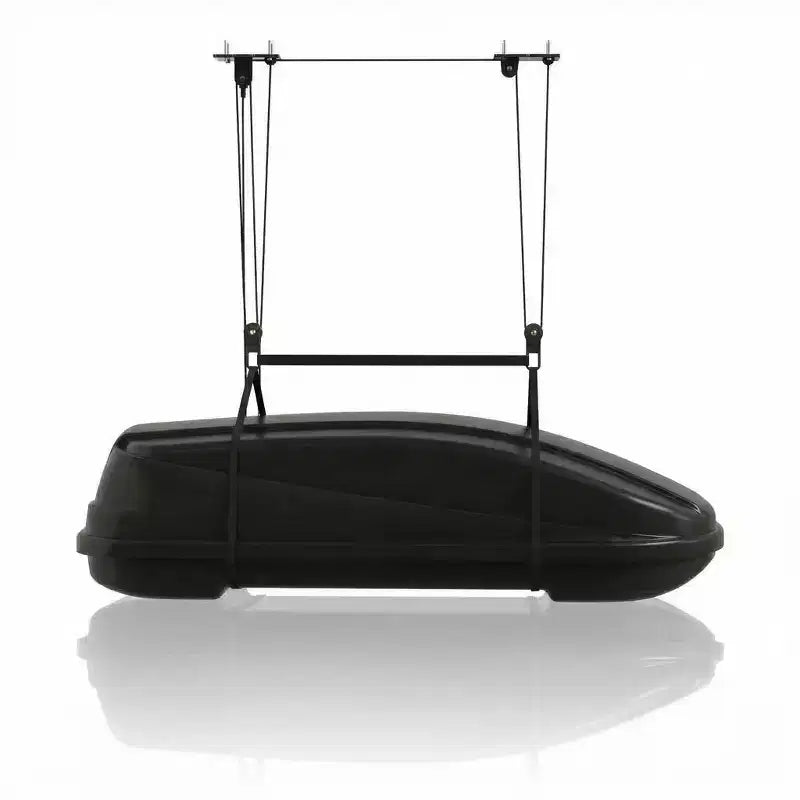 Monte-charge de plafond robuste, capacité 150lb pour boîtes de rangement, plafonds 8-10 pieds, rangement en hauteur avec sangles réglables, cordes 20m, poulie double