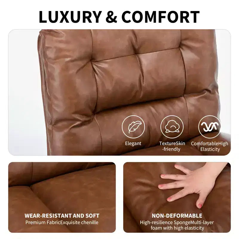 Chaise de bureau ergonomique avec pivotement à 360°, réglage de la hauteur et de l'inclinaison, assise large en forme de U, tissu doux en chenille, 4 coloris
