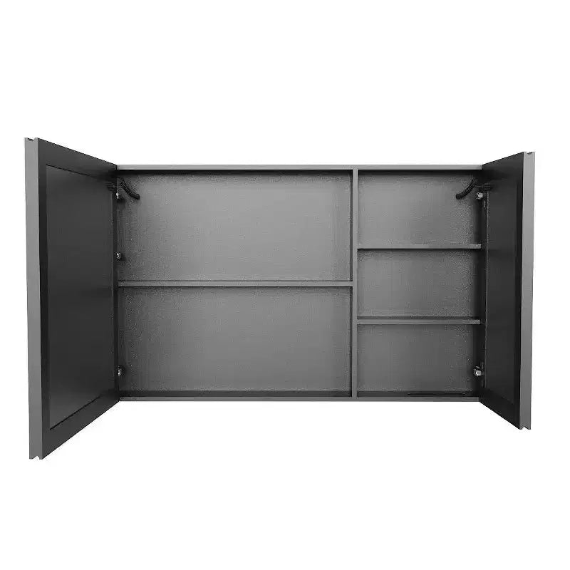 Armoire de toilette en aluminium FAMYYT de 35 po l. x 24 po H avec miroir et éclairage, antibuée, facile à installer