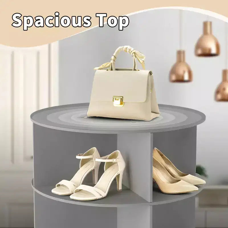 Karl Home Meuble à Chaussures WPC Rotatif à 360° à 7 Niveaux, Hauteur 72,4 po