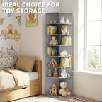 Karl Home Meuble à Chaussures WPC Rotatif à 360° à 7 Niveaux, Hauteur 72,4 po