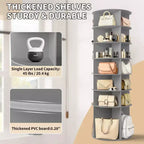Karl Home Meuble à Chaussures WPC Rotatif à 360° à 7 Niveaux, Hauteur 72,4 po
