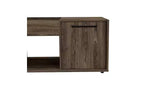 Conçue à la fois pour le style et la fonctionnalité, cette table basse en velours, dotée d'une étagère ouverte et d'une armoire à porte unique, est une table de chevet compacte qui permet de garder.