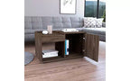 Conçue à la fois pour le style et la fonctionnalité, cette table basse en velours, dotée d'une étagère ouverte et d'une armoire à porte unique, est une table de chevet compacte qui permet de garder.